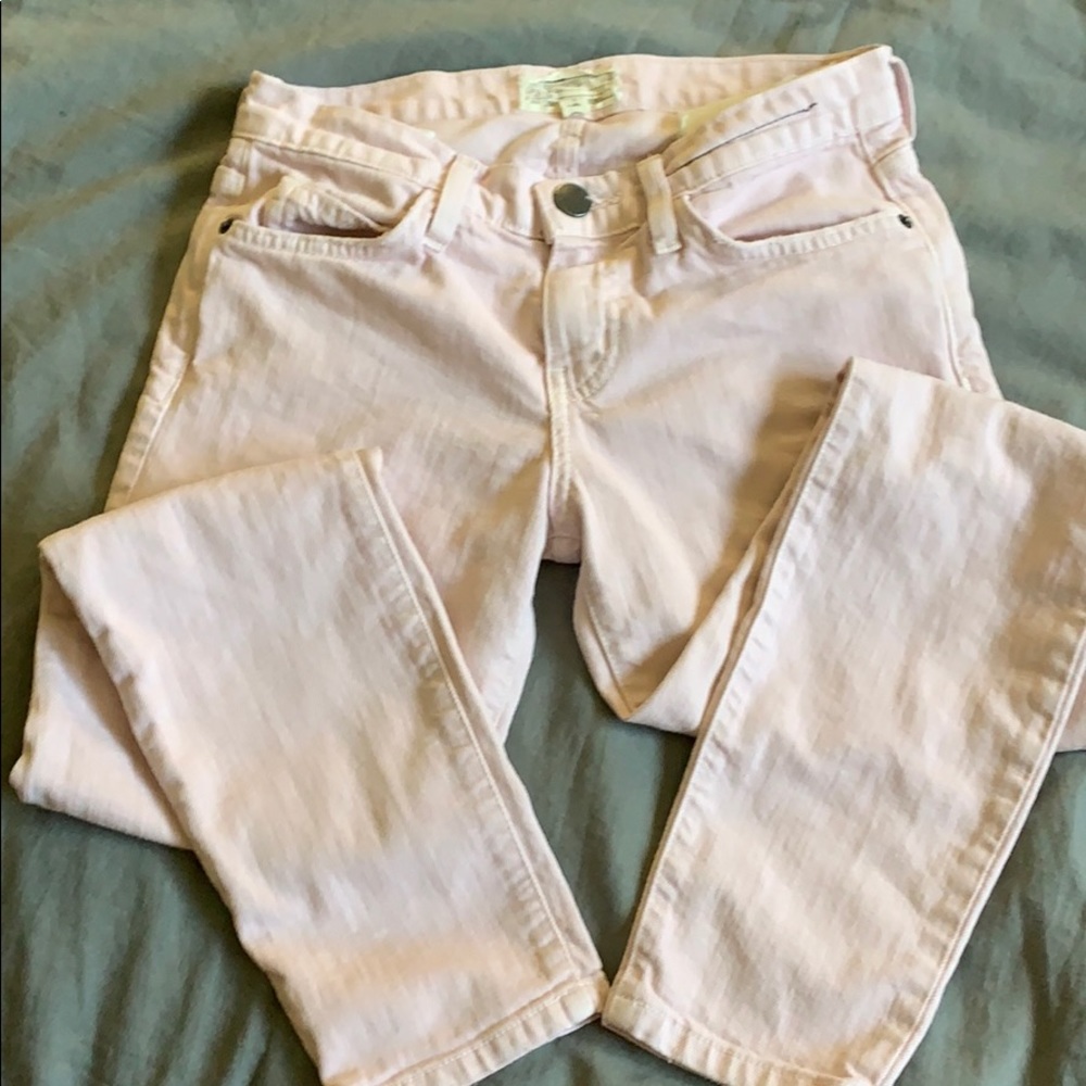 Current/Elliott pink jeans the stiletto size 25